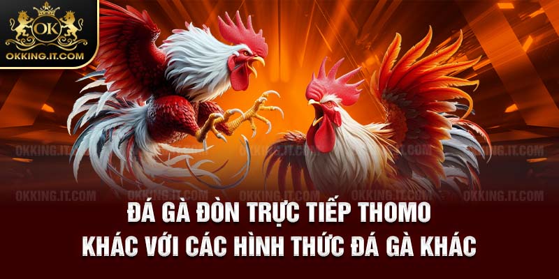 Đá gà đòn trực tiếp Thomo khác với các hình thức đá gà khác